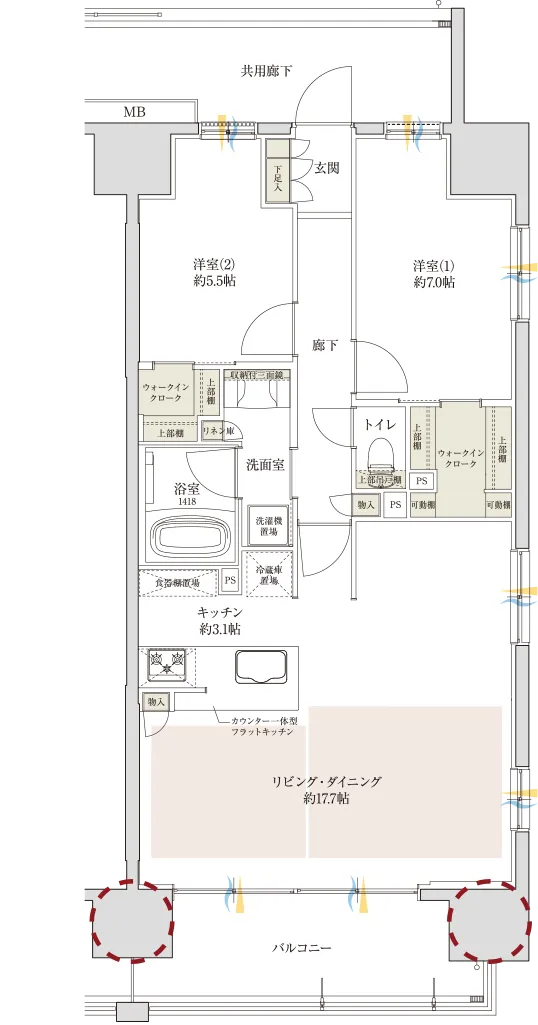 Ctype間取り | メニュープラン