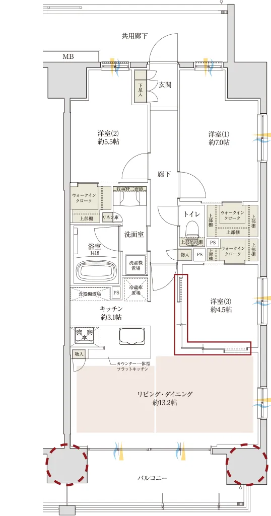 Ctype間取り